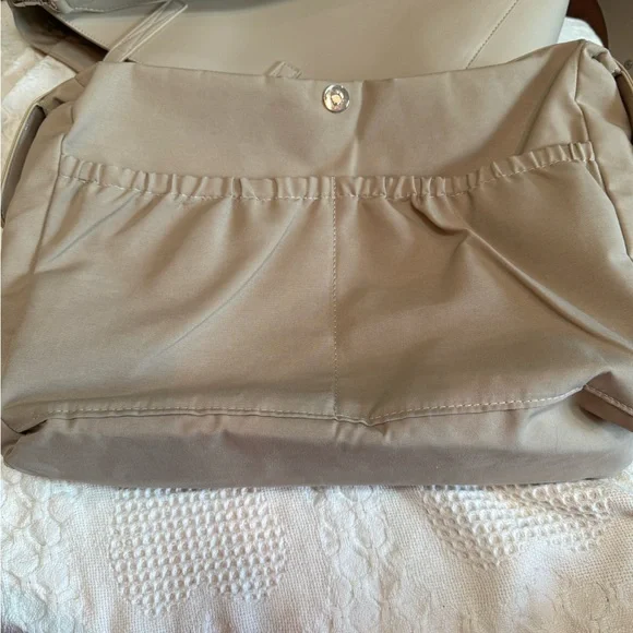 Calpak tote with laptop and device storage, taupe - Picture 9 of 15